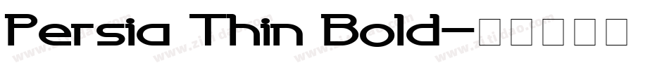 Persia Thin Bold字体转换